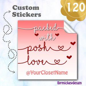 120 Thank You Stickers